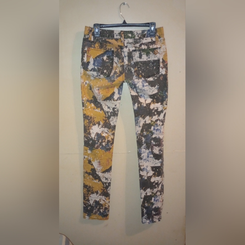 Tory Burch Splattered paint Super skinny jeans size 28 - Picture 3 of 10
